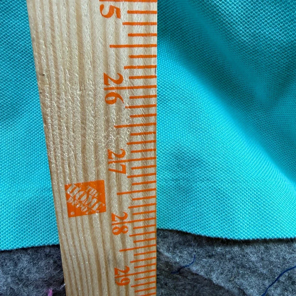 Polo Ralph Lauren Polo Shirt Mens XXL Teal Green Stretch Preppy Yellow Pony Logo